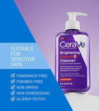 Cargar imagen en el visor de la galería, Cerave Brightening Vitamin C Cleanser Limpiador facial