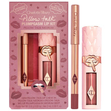Cargar imagen en el visor de la galería, Charlotte Tilbury Mini Pillow Talk Plumpgasm Lip Liner and Lip Gloss Set