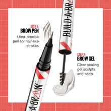 Cargar imagen en el visor de la galería, Maybelline Build-A-Brow - Bolígrafo 2 en 1 para cejas y gel de sellado
