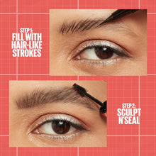 Cargar imagen en el visor de la galería, Maybelline Build-A-Brow - Bolígrafo 2 en 1 para cejas y gel de sellado