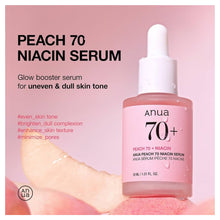 Cargar imagen en el visor de la galería, ANUA Peach 70% Niacinamide Serum (Reduce Manchas + Minimiza Poros)