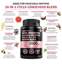 Cargar imagen en el visor de la galería, Myo-Inositol D-Chiro-Inositol D3 Berberine