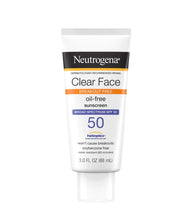 Cargar imagen en el visor de la galería, Neutrogena Clear Face Oil Free Sunscreen Spf 50 Protector solar piel grasa con tendencia a acné