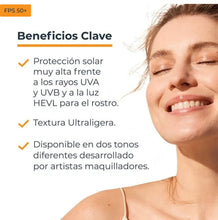 Cargar imagen en el visor de la galería, Eucerin Protector Solar Spf 50+ Hydro Protect Fluido Ultra Light con color