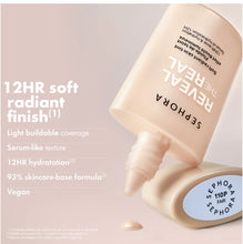 Cargar imagen en el visor de la galería, Sephora reveal the real 12hr soft radiant tint