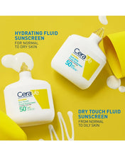 Cargar imagen en el visor de la galería, Cerave Protector solar líquido Invisible Dry Touch Spf 50+