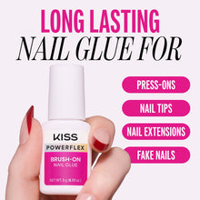 Cargar imagen en el visor de la galería, Kiss Power Flex Brush-On Nail Glue Pegamento para uñas