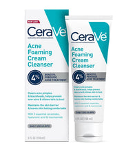 Cargar imagen en el visor de la galería, Cerave Acne Foaming Cream Cleanser 4% Benzoyl