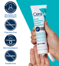 Cargar imagen en el visor de la galería, Cerave Acne Foaming Cream Cleanser 4% Benzoyl