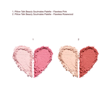 Cargar imagen en el visor de la galería, Charlotte Tilbury Pillow Talk Beauty Soulmates Airbrush Flawless Finish Brightening and Blush Powder Palette