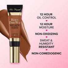 Cargar imagen en el visor de la galería, Too Faced Born this way soft matte oil control foundation