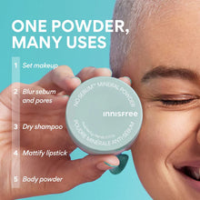 Cargar imagen en el visor de la galería, innisfree No Sebum Matte Mineral Blurring Loose Setting Powder