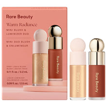 Cargar imagen en el visor de la galería, Rare Beauty Mini Warm Radiance Blush & Luminizer Duo Makeup Gift Set
