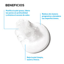 Cargar imagen en el visor de la galería, La Roche Posay Effaclar Gel Microexfoliante, Limpiador para piel grasa 400ml.