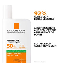 Cargar imagen en el visor de la galería, La Roche Posay Anthelios UVMUNE SPF 50 Protector Solar Oil Control fluido