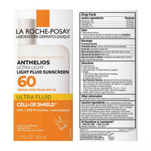 Cargar imagen en el visor de la galería, La Roche Posay Anthelios Ultra Light Fluid Facial Sunscreen Spf 60

