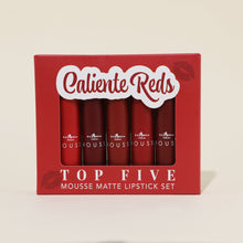 Cargar imagen en el visor de la galería, Italia kit de labiales top five caliente reds
