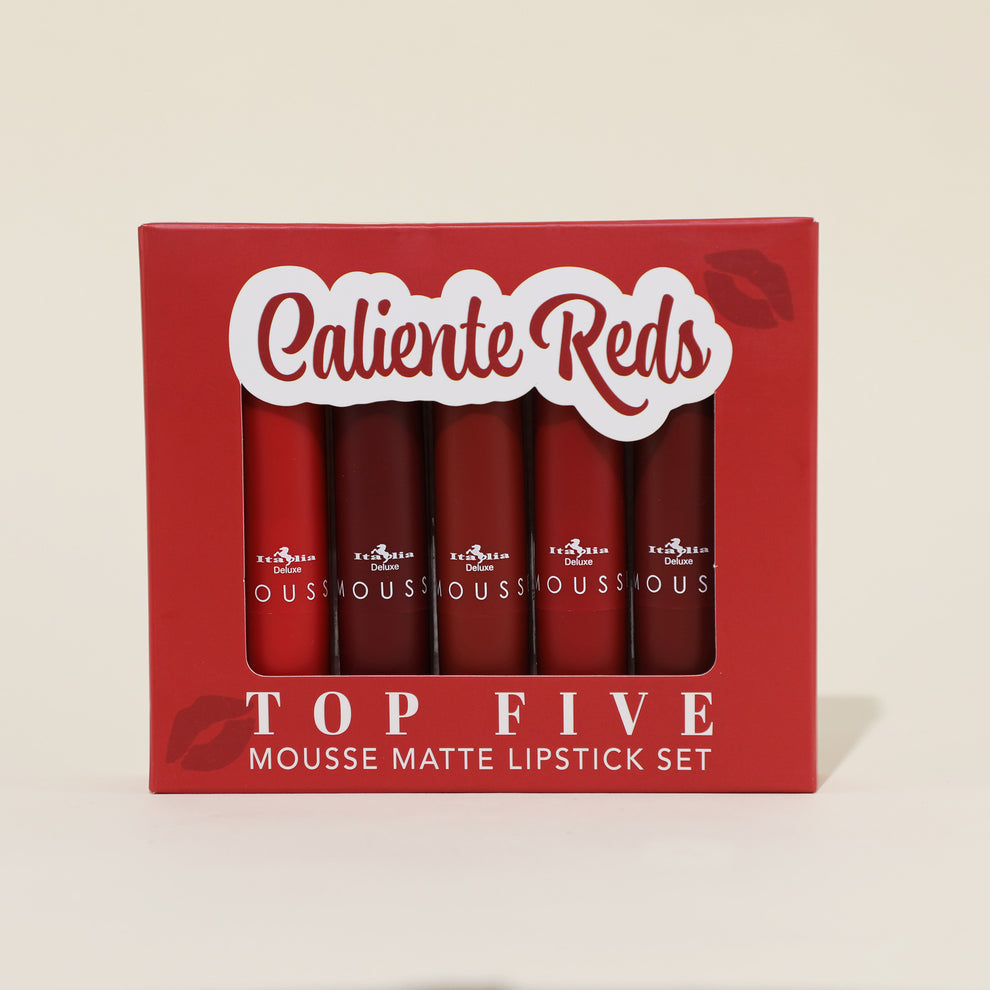 Italia kit de labiales top five caliente reds