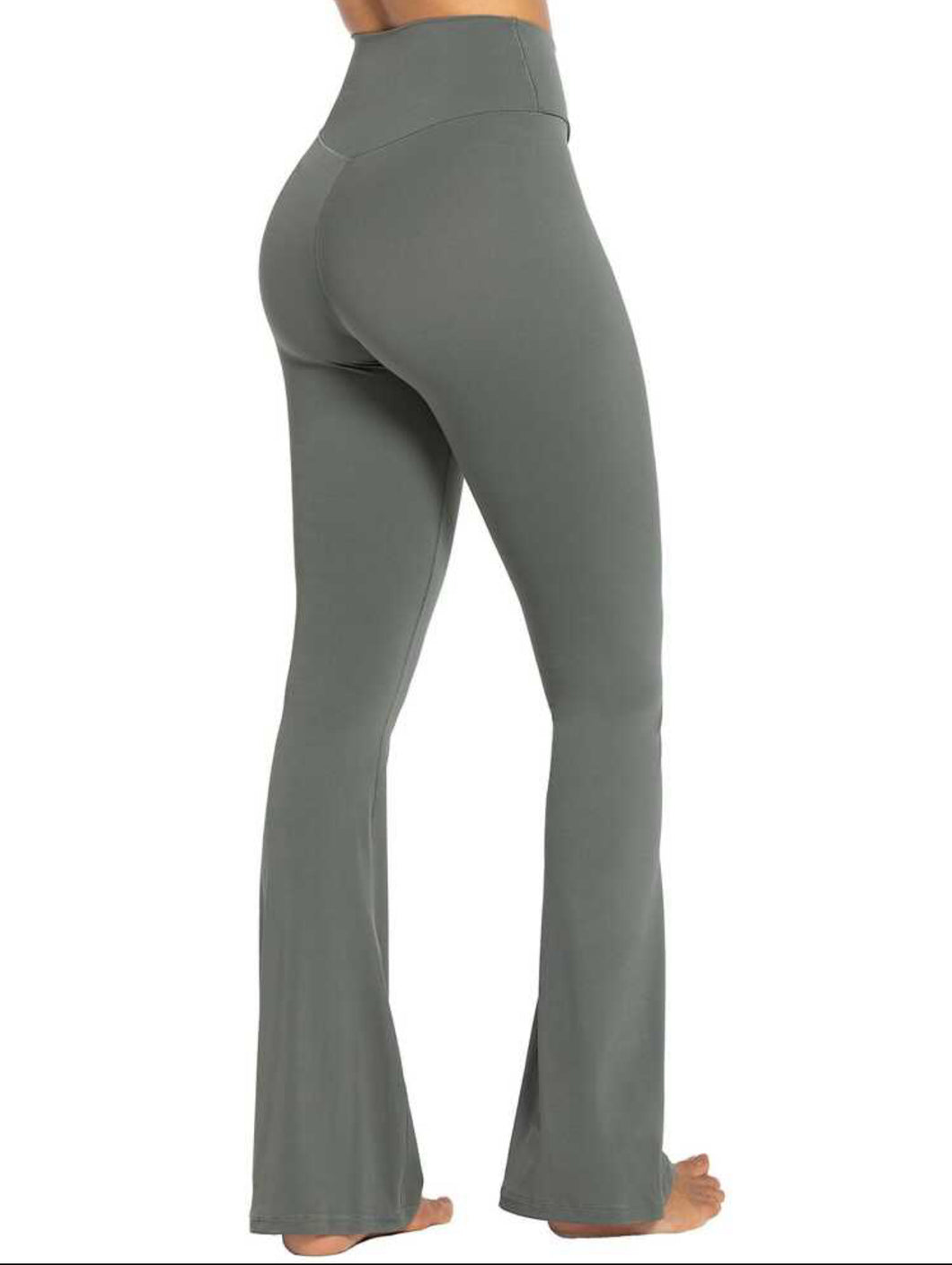 Leggings acampanadas deportivas ultra suaves stretch y altas