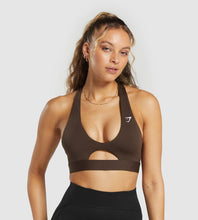 Cargar imagen en el visor de la galería, Gymshark Sport bra peek a boo café
