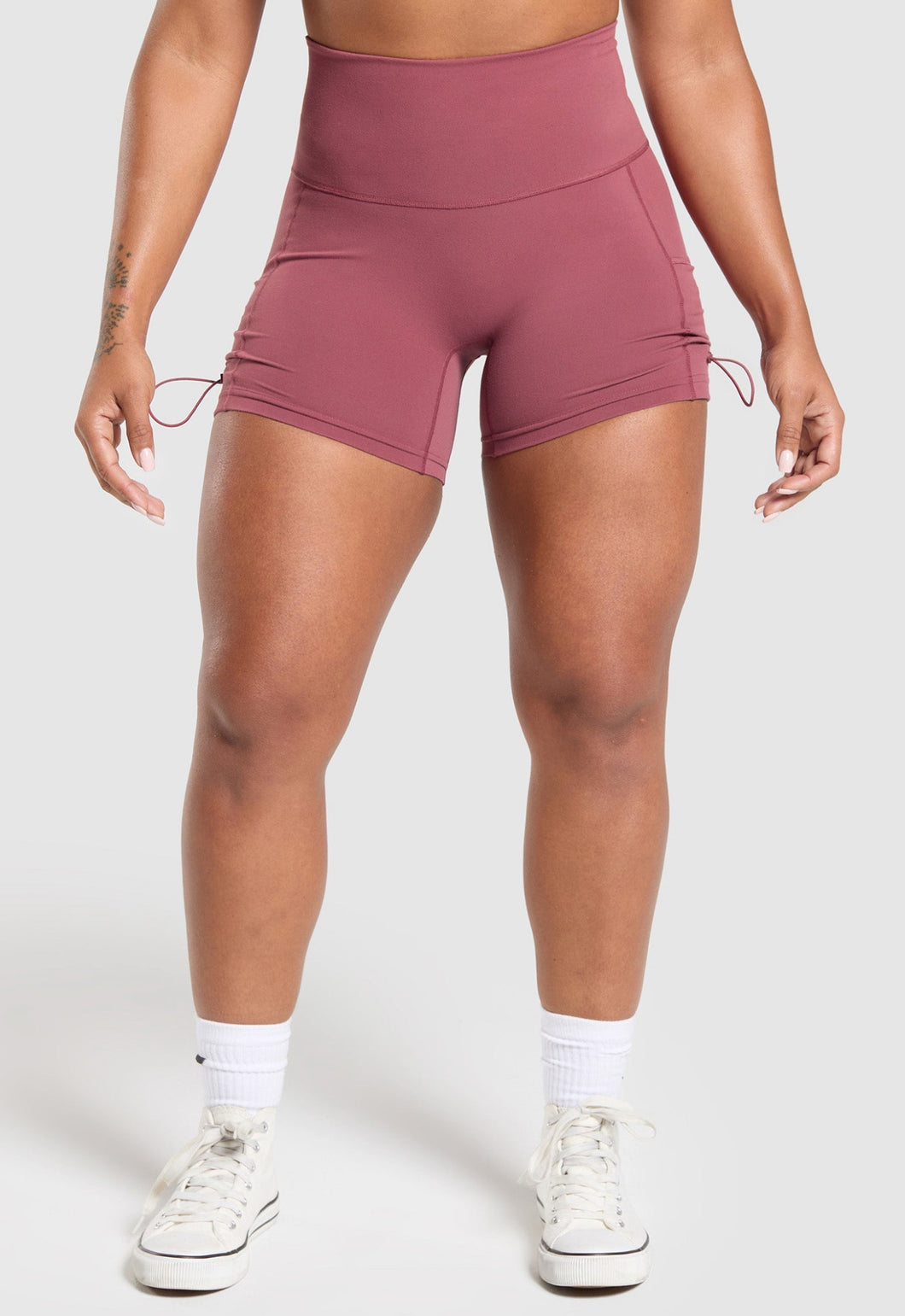 Legacy logo tight shorts washed berry pink
