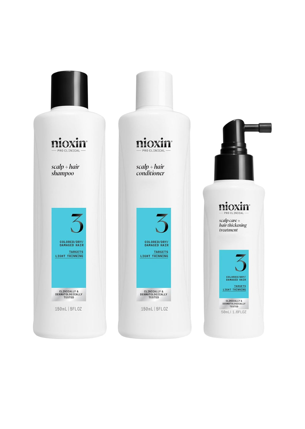 Nioxin 3 Kit de sistema, tratamiento para fortalecer y engrosar el cabello