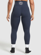 Cargar imagen en el visor de la galería, Gymshark Legacy heavy blue leggings
