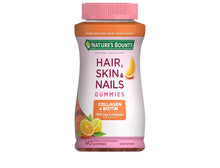 Cargar imagen en el visor de la galería, Nature’s Bounty Hair, Skin &amp; Nails Gummies Collagen &amp; Biotin 140 Gummies (Naranja)

