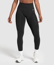 Cargar imagen en el visor de la galería, Gymshark everyday seamless leggings black
