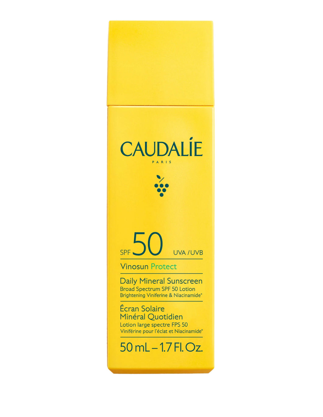 Caudalie Vinosun protect SPF 50 protector solar mineral 50ml