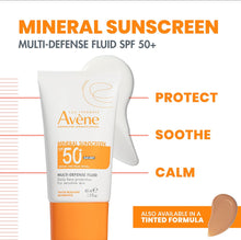 Cargar imagen en el visor de la galería, Avene Mineral Multidefensa Protector solar SPF 50 - Protección antioxidante
