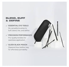 Cargar imagen en el visor de la galería, Morphe Eye Stunners 6-Piece Eye Brush Collection + Bag
