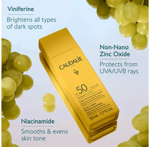 Cargar imagen en el visor de la galería, Caudalie Vinosun protect SPF 50 protector solar mineral 50ml
