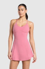 Cargar imagen en el visor de la galería, Gymshark Strappy 2 in 1 dress vestido short

