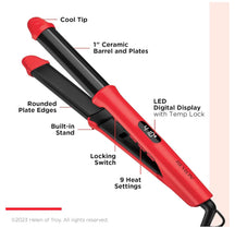 Cargar imagen en el visor de la galería, Revlon Style Multiplier Curler &amp; Straightener Plancha para el cabello
