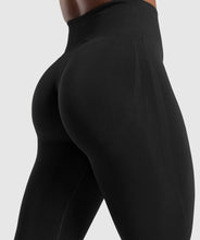 Cargar imagen en el visor de la galería, Gymshark everyday seamless leggings black
