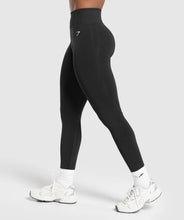 Cargar imagen en el visor de la galería, Gymshark everyday seamless leggings black
