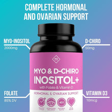 Cargar imagen en el visor de la galería, Myo &amp; D-Chiro Inositol + With Folate &amp; Vitamin D
