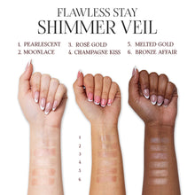 Cargar imagen en el visor de la galería, Beauty Creations Flawless Stay Shimmer Veil Iluminador en polvo
