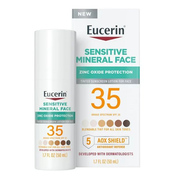 Eucerin Sensitive Mineral Face Protector Solar con Tinta Spf 35