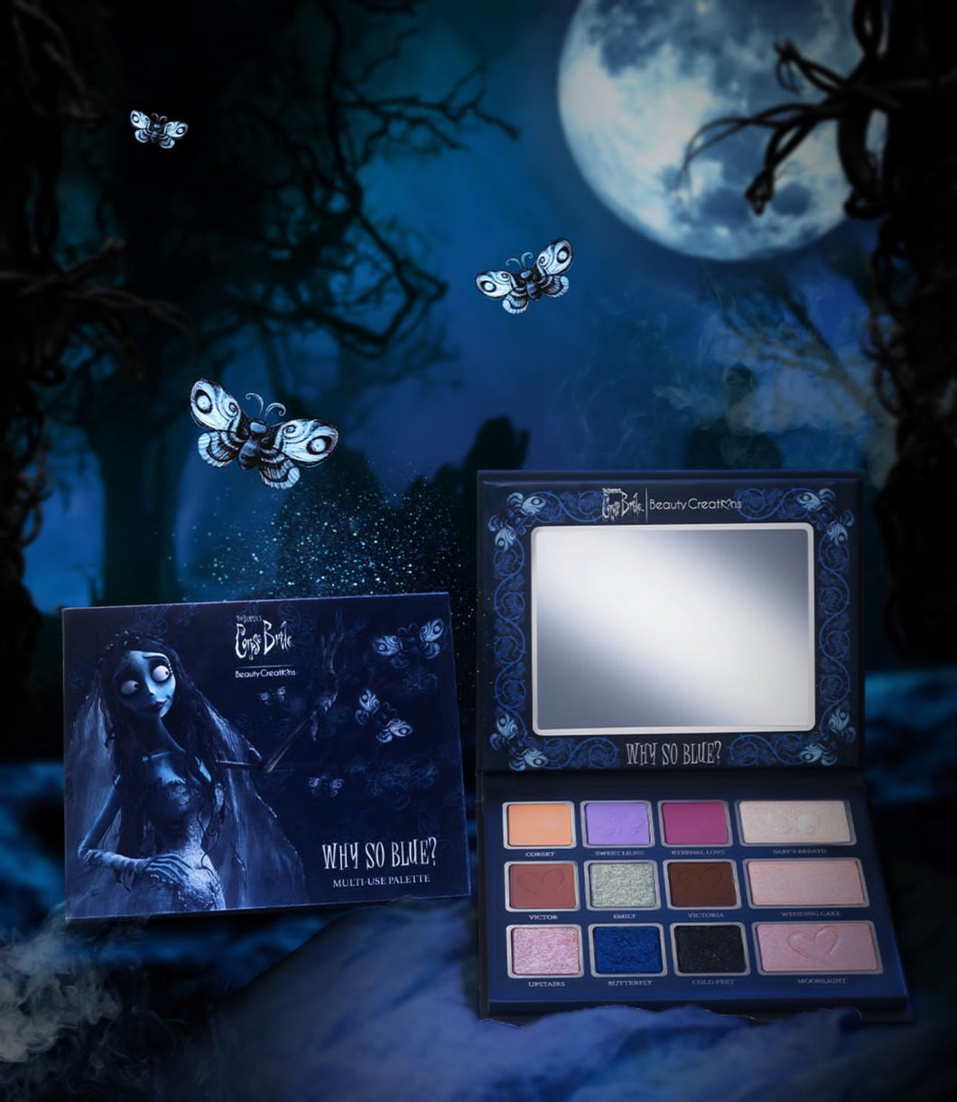 Beauty Creations Corpse Bride Multi-Use Paleta de sombras he iluminadores