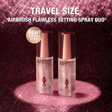 Cargar imagen en el visor de la galería, Charlotte Tilbury Mini Airbrush Flawless Setting Spray Duo Set
