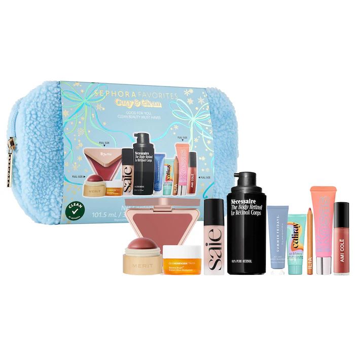 Sephora Favorites Set Cozy and Clean Makeup and Skincare Set