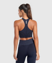 Cargar imagen en el visor de la galería, Gymshark conjunto sport seamless heavy blue talla S
