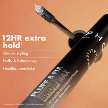 Cargar imagen en el visor de la galería, Sephora Fluff &amp; Fix 12HR Brow Wax for Lamination Effect Gel de cejas
