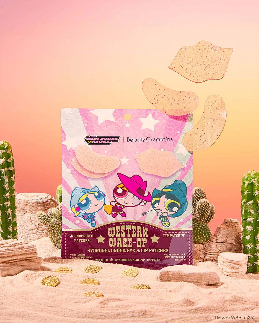 Beauty Creations Western Wake-Up Hydrogel Under-Eye & Lip Patches