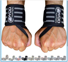 Cargar imagen en el visor de la galería, Muñequeras WOD Nation para levantamiento de peso y entrenamiento de fuerza
