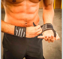 Cargar imagen en el visor de la galería, Muñequeras WOD Nation para levantamiento de peso y entrenamiento de fuerza
