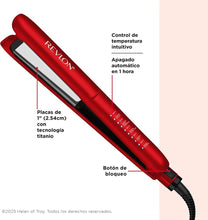 Cargar imagen en el visor de la galería, Revlon Straightener Titanium Adapt plancha para el cabello
