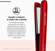 Cargar imagen en el visor de la galería, Revlon Straightener Titanium Adapt plancha para el cabello
